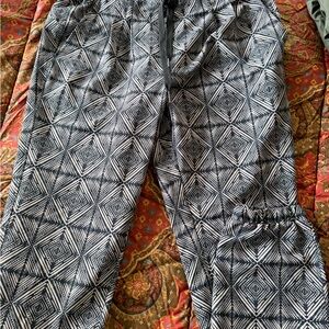 Kavu Black & White Printed Jogger Pants